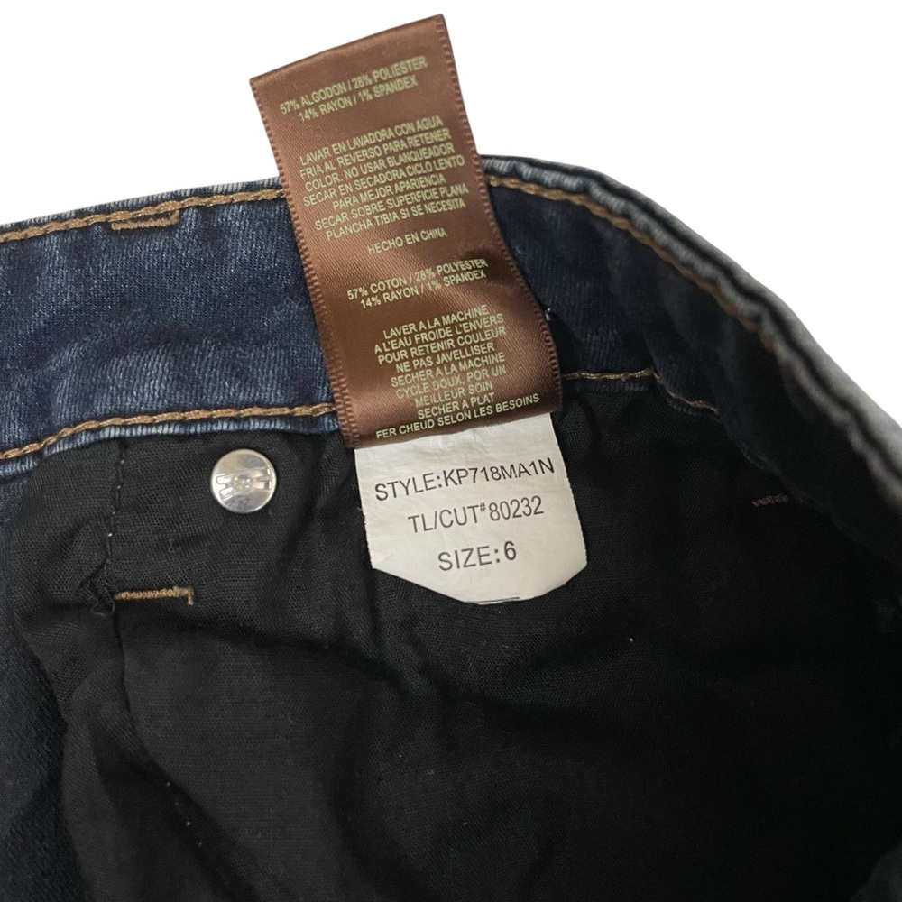 Kut From The Kloth ALI Fit and Flare Jeans Dark Wash 6 - Picture 8 of 12
